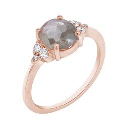 Ring mit einem Salt and Pepper Diamanten Agathe