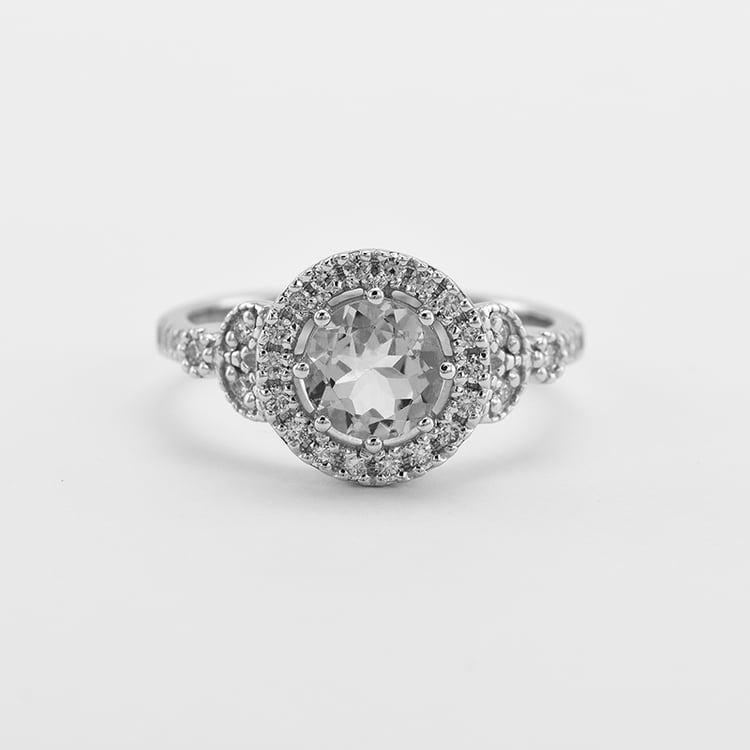 Verlobungsring mit Moissanit und lab-grown Diamanten Varana 63535