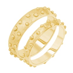 Eheringe mit atypischer Oberfläche Kai