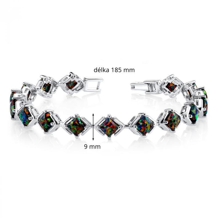 Silber Opalen Armband 6304