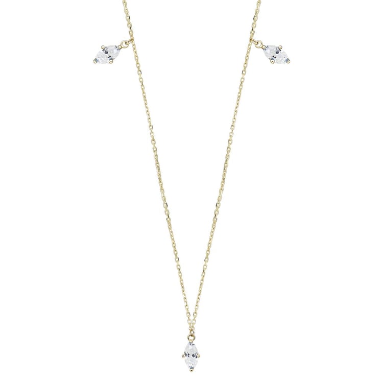 Goldene Kette mit weißem Topas Rosalva