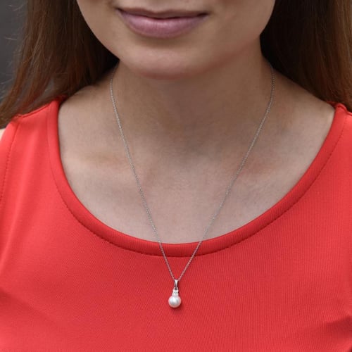 Schmuckset mit Perlen aus Gold Saffie