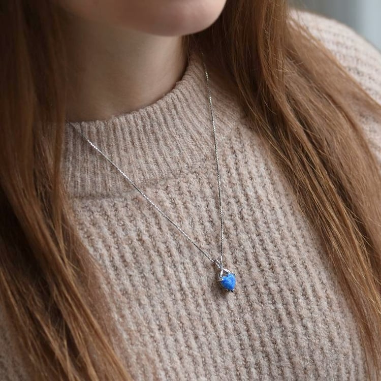 Opal-Anhänger in Herzform Tasie 110222