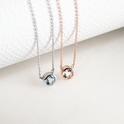 Halskette mit Morganit Jonie