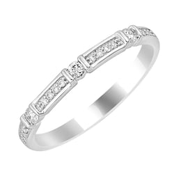Memoryring mit Diamanten Salome
