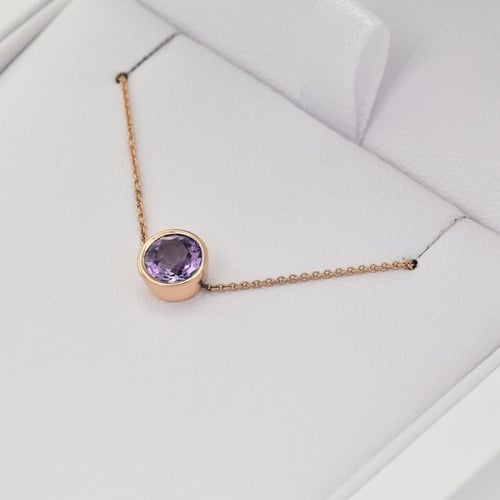 Silbernes Armband mit Amethyst Arleth
