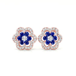 Saphirblüten mit Diamanten Enae