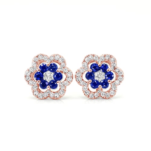 Saphirblüten mit Diamanten Enae