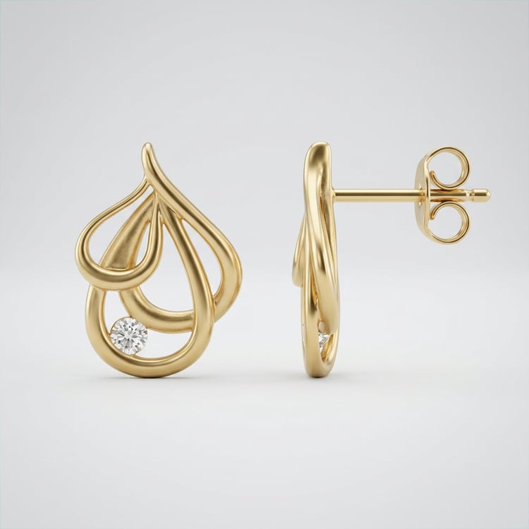 Goldenes Schmuckset mit Diamanten Aspasia 169062