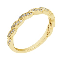 Geflochtener Eternity-Ring mit Diamanten Allan