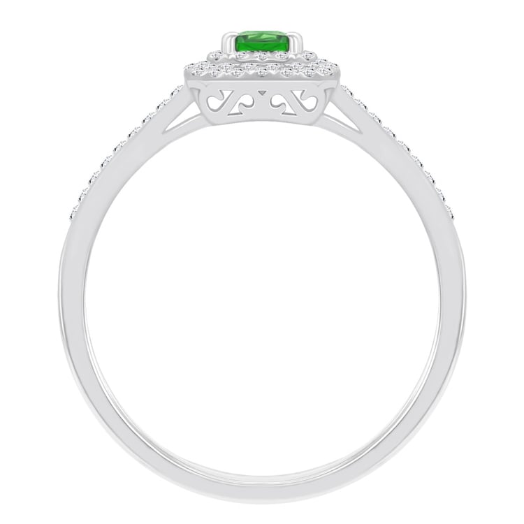 Goldring mit Tsavorit und Diamanten Kanie 63182