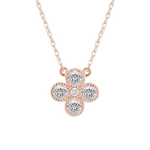 Halskette mit Moissaniten und Diamant Emely