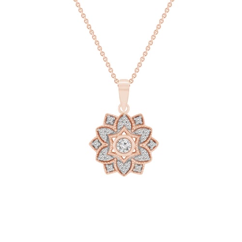 Anhänger mit Diamantblüte Devanna