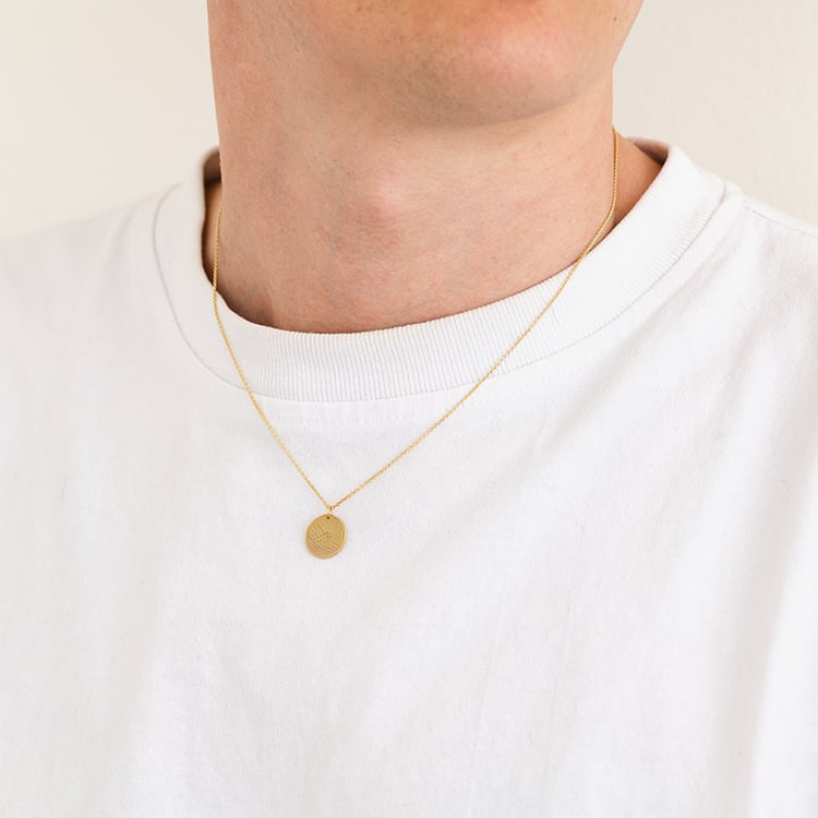 Silberner Anhänger Golfball mit Gravur Ihrer Wahl Golfball 124207