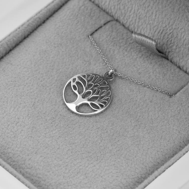 Platinanhänger mit Motiv Lebensbaum Zlatten 71754