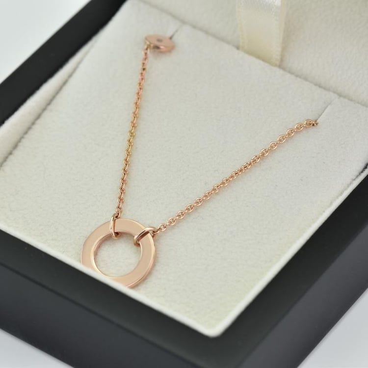 Moderne Halskette aus Gold mit Diamanten Emelda 19172