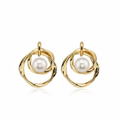 Silberne Perlenohrringe Thalia