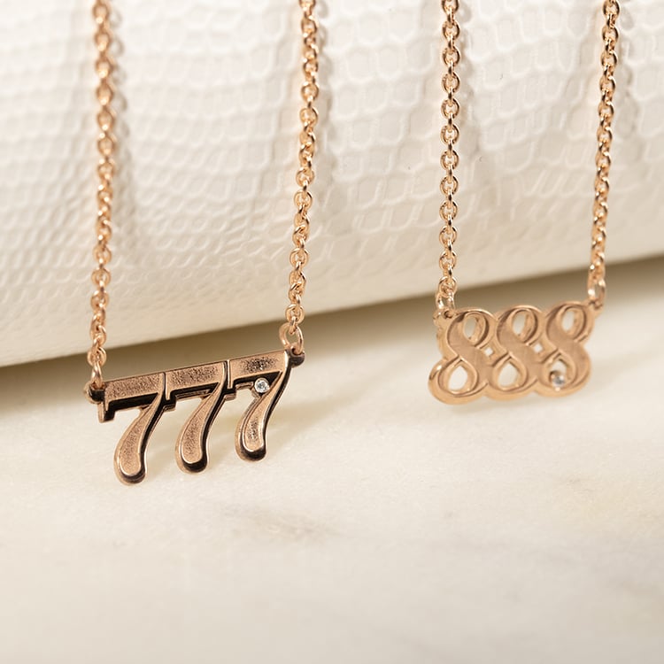 Halskette mit Diamanten Engelszahlen 134213