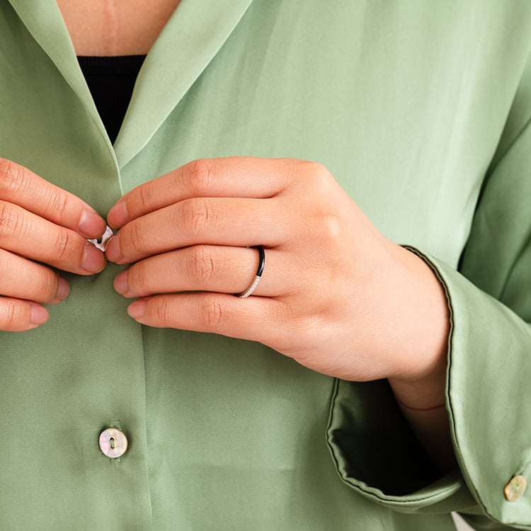 Ring aus Keramik mit Lab Grown Diamanten Danyl 121874