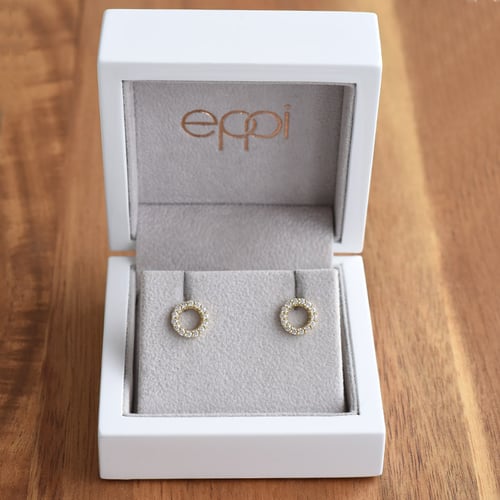 Karma-Ohrringe mit Lab Grown Diamanten Leonas