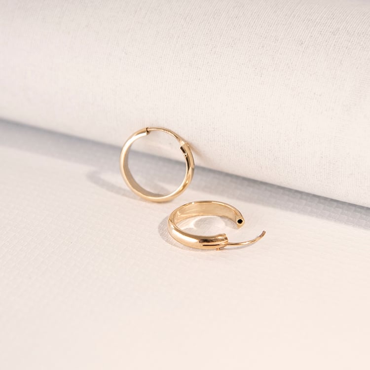 Goldene runde Ohrringe Dorian 108175