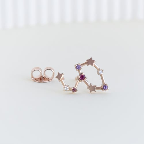 Ohrring mit Sternzeichen Leo
