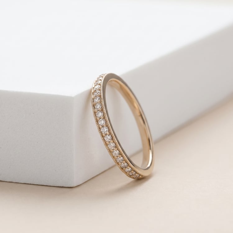 Eternity-Ring mit Lab Grown Diamanten aus Champagnegold Minke 166953