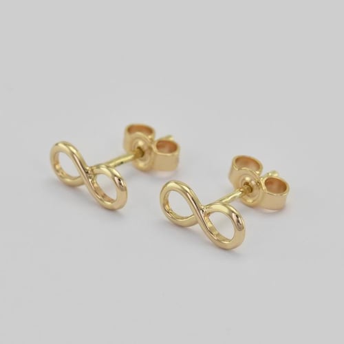 Schmuckset aus Gold mit Unendlichkeitszeichen Infinity