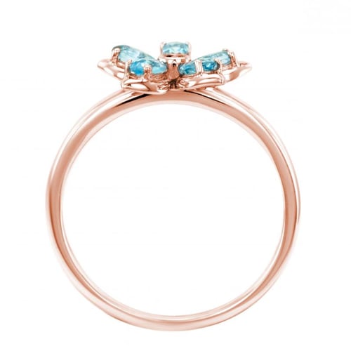 Verlobungsring mit Topasen und Diamanten Zusia