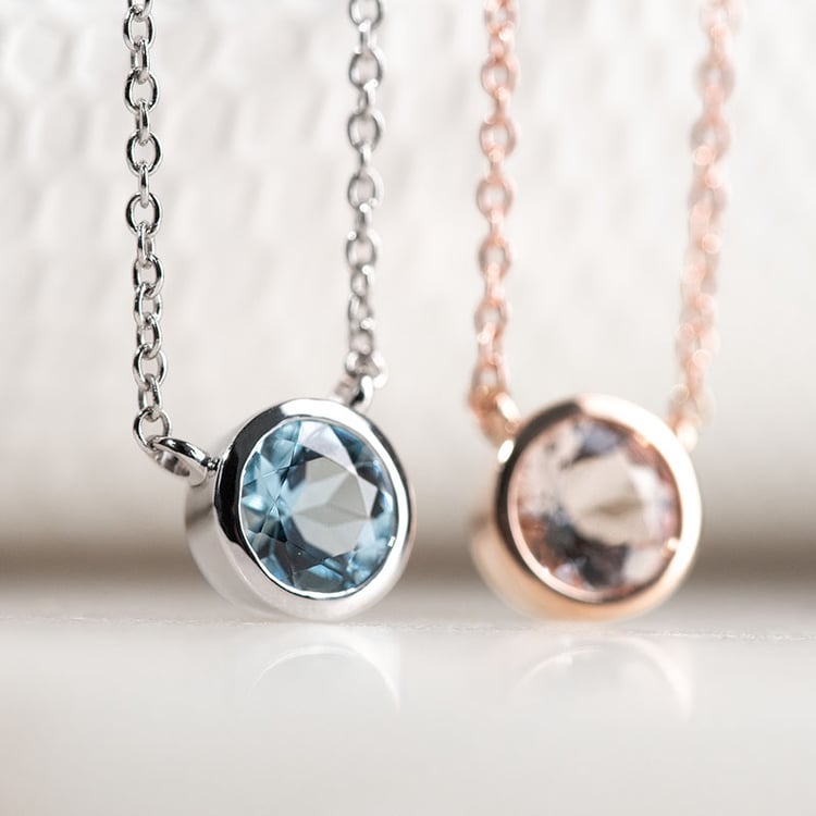 Silberkette mit Aquamarin Jonie 132075