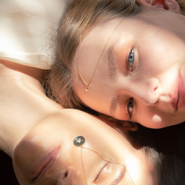 Goldenes Schmuckset mit Stern Pixie 99706