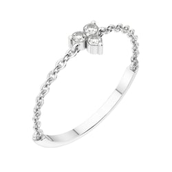 Ungewöhnlicher minimalistischer Ring mit Diamanten Luthar