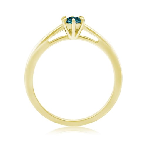 Verlobungsring mit blauem Diamant Rima