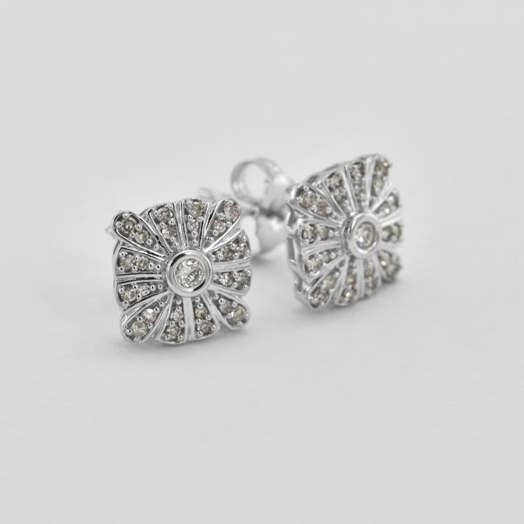 Wunderschöne Ohrstecker voll von Diamanten Jodene 44927