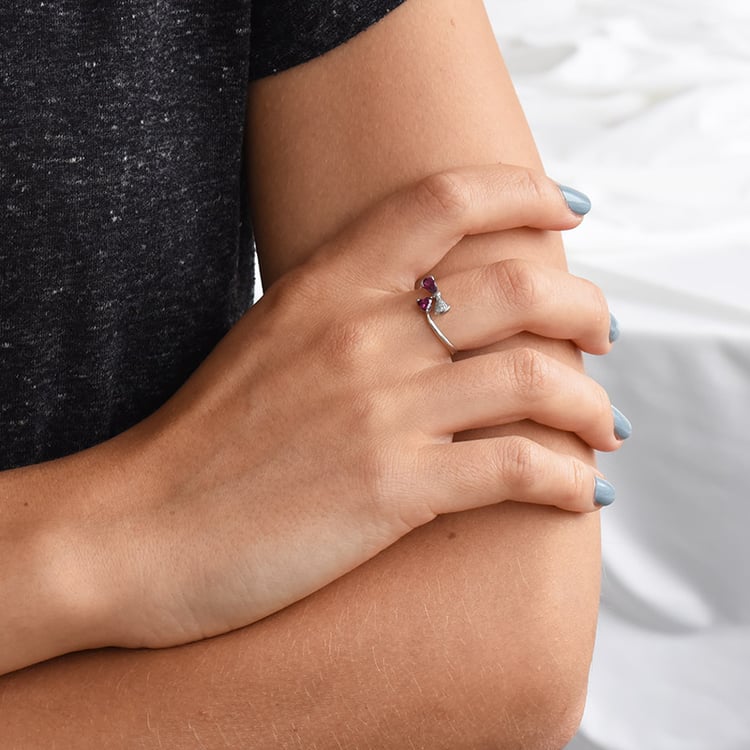 Origineller Ring im romantischen Design Imamu 87426