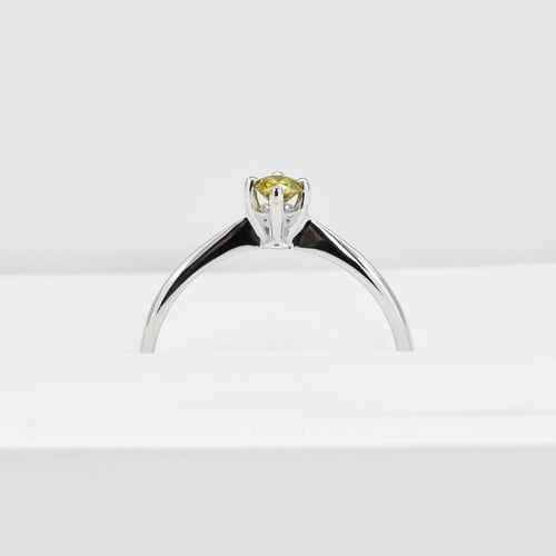 Verlobungsring mit gelbem Diamant Sevati