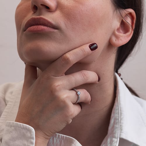 Ring mit Aquamarin und Lab Grown Diamanten Sewyn