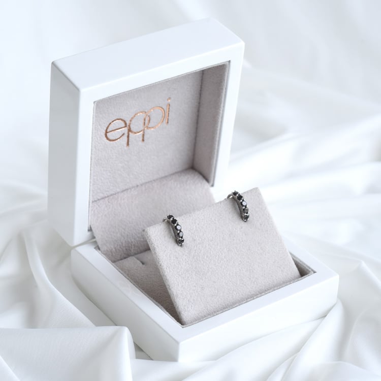 Ohrringe mit schwarzen Diamanten Patton 85832