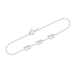 Armband mit 3 Buchstaben Ihrer Wahl Annika