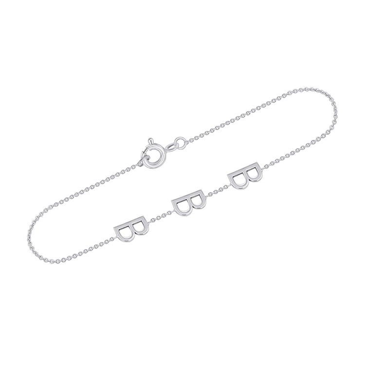 Armband mit 3 Buchstaben Ihrer Wahl Annika 111061