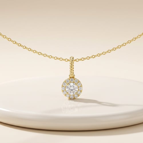Romantischer Anhänger mit Lab Grown Diamanten Danny