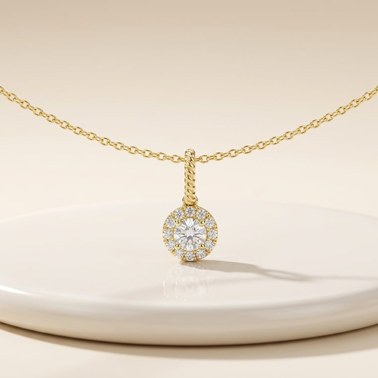 Romantischer Anhänger mit Lab Grown Diamanten Danny 171442