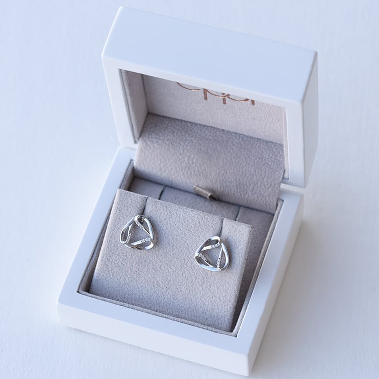 Geometrische Ohrringe mit Diamanten Taline 92514