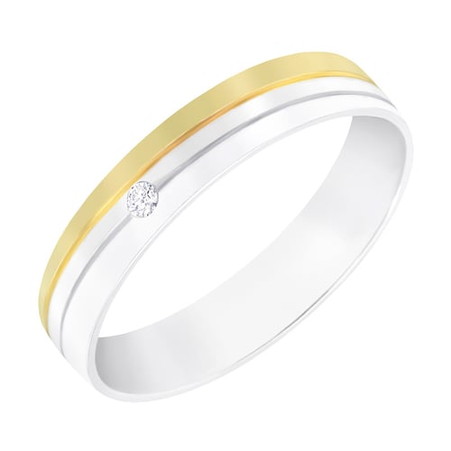 Goldene zweifarbige Trauringe mit Diamanten Harbin