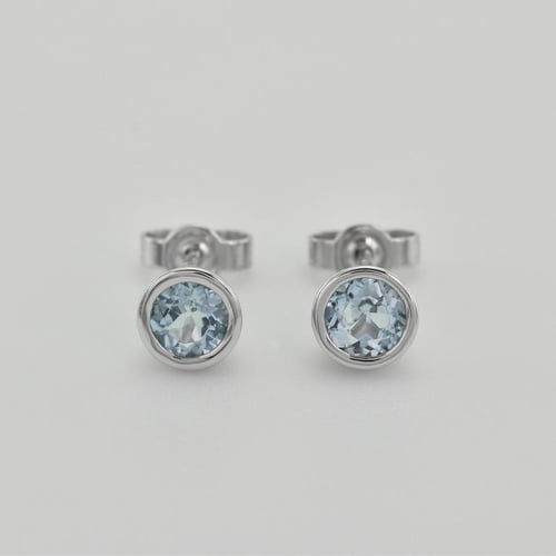 Goldenes Schmuckset mit Aquamarinen Omame
