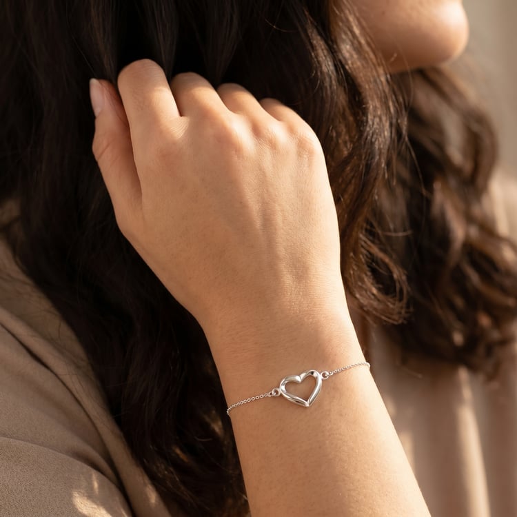 Modisches Armband aus Silber mit Herz Ollie 166765