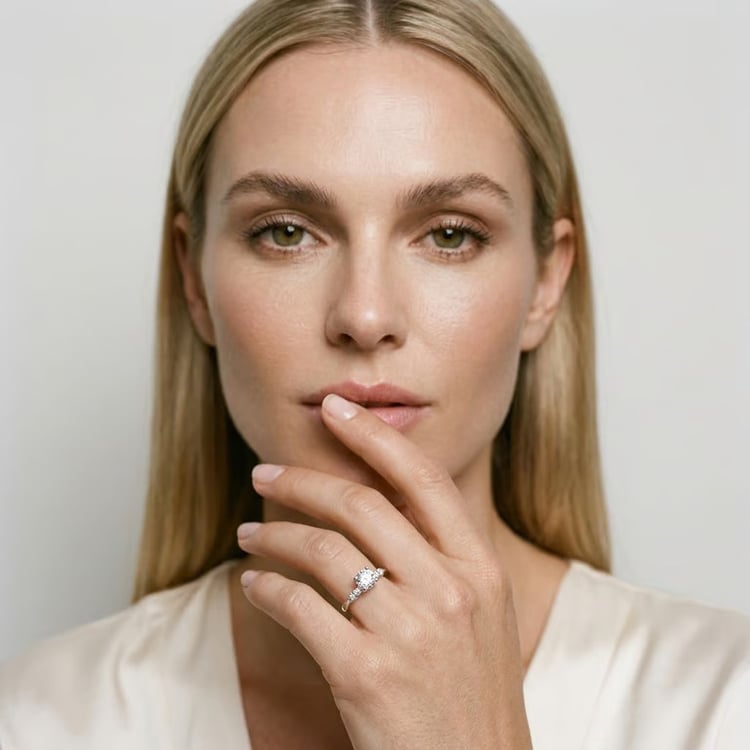 Verlobungsring mit 0.57ct IGI-zertifiziertem Lab Grown Mileva 169804