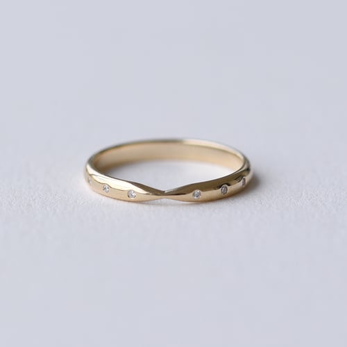 Minimalistischer Eternity-Ring mit 1mm Diamanten Toskani