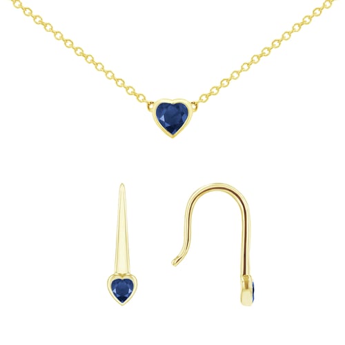 Schmuckset mit Saphiren Roshni