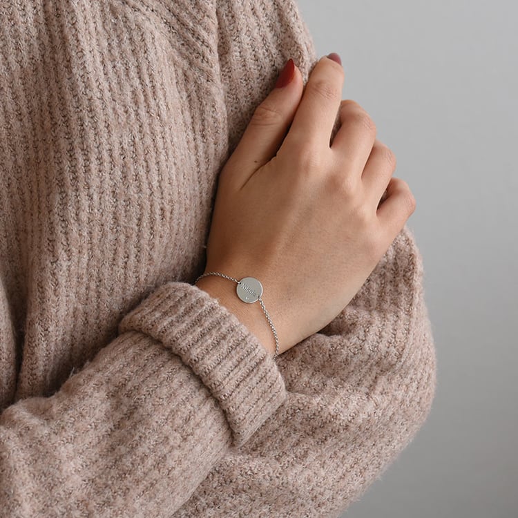 Silbernes Armband mit Diamanten 70904